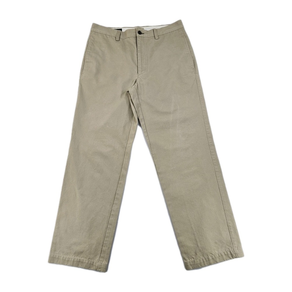 Orvis Men's Tech Pants 33 Khaki Trim Fit Rugged Classic Relaxed Twill Chino 12PF